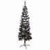 Árbol de Navidad delgado negro 150 cm