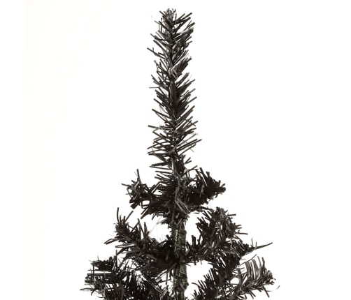 Árbol de Navidad delgado negro 150 cm