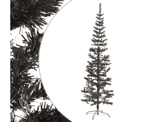 Árbol de Navidad delgado negro 180 cm