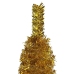 Árbol de Navidad delgado dorado 120 cm