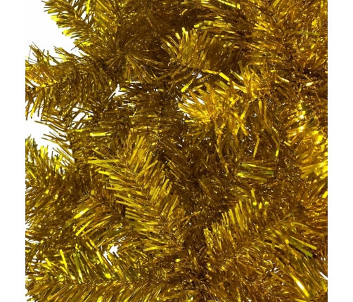 Árbol de Navidad delgado dorado 120 cm