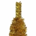 Árbol de Navidad delgado dorado 150 cm