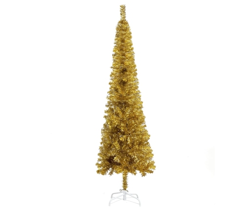 Árbol de Navidad delgado dorado 240 cm