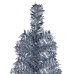 Árbol de Navidad delgado plateado 150 cm