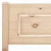 Estructura de cama sin colchón madera maciza de pino 140x200 cm