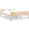 Estructura de cama sin colchón madera maciza de pino 160x200 cm