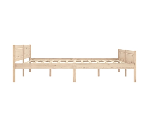 Estructura de cama sin colchón madera maciza de pino 180x200 cm