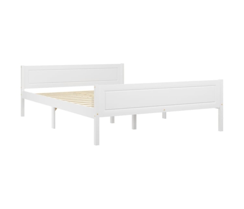 Estructura de cama sin colchón madera de pino blanco 120x200 cm