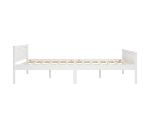 Estructura de cama sin colchón madera de pino blanco 120x200 cm