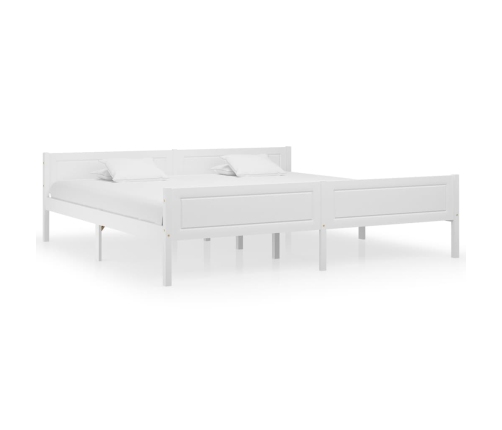 Estructura de cama sin colchón madera de pino blanco 200x200 cm