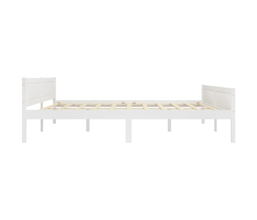 Estructura de cama sin colchón madera de pino blanco 200x200 cm