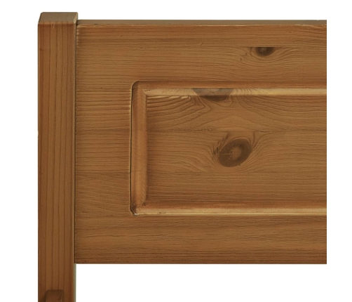 Estructura cama sin colchón madera pino marrón miel 180x200 cm