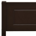 vidaXL Estructura de cama madera maciza pino marrón oscuro 140x200 cm