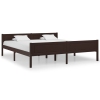 Estructura cama sin colchón madera pino marrón oscuro 180x200cm