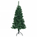 Árbol de Navidad artificial para esquina verde 120 cm PVC