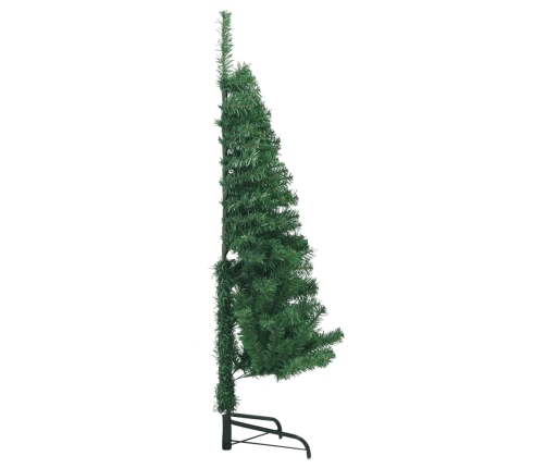 Árbol de Navidad artificial para esquina verde 120 cm PVC