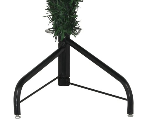 Árbol de Navidad artificial para esquina verde 120 cm PVC