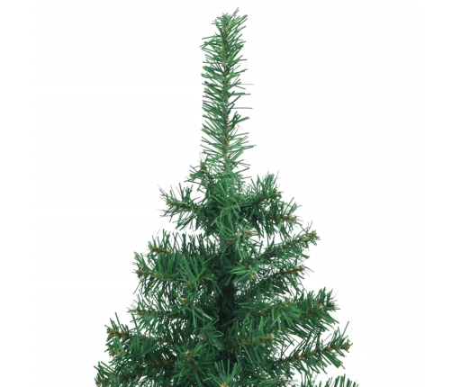 Árbol de Navidad artificial para esquina verde 120 cm PVC