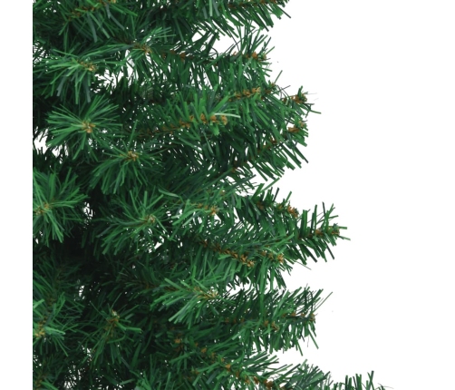 Árbol de Navidad artificial para esquina verde 120 cm PVC