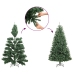 Árbol de Navidad artificial para esquina verde 120 cm PVC