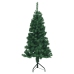 Árbol de Navidad artificial de esquina verde 150 cm PVC