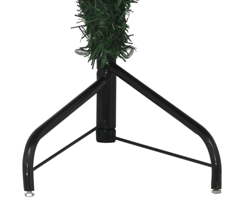 Árbol de Navidad artificial de esquina verde 150 cm PVC