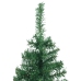 Árbol de Navidad artificial de esquina verde 150 cm PVC