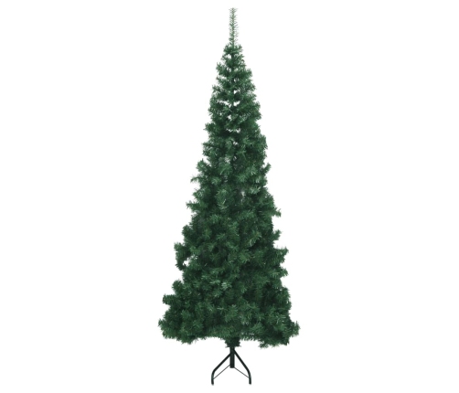 Árbol de Navidad artificial de esquina verde 180 cm PVC