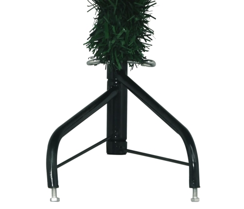 Árbol de Navidad artificial de esquina verde 180 cm PVC