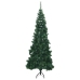 Árbol de Navidad artificial de esquina verde 210 cm PVC