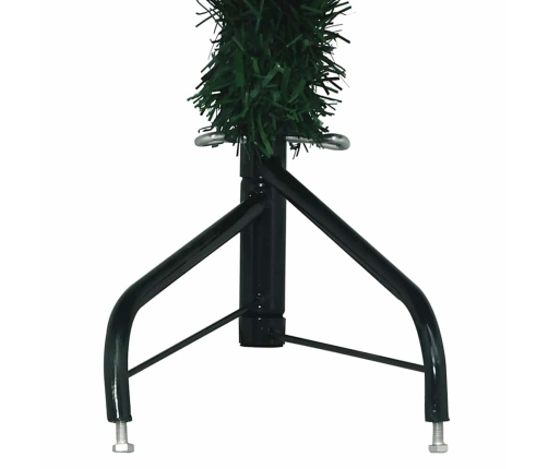 Árbol de Navidad artificial de esquina verde 210 cm PVC