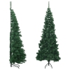 Árbol de Navidad artificial de esquina verde 240 cm PVC