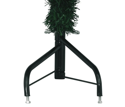 Árbol de Navidad artificial de esquina verde 240 cm PVC