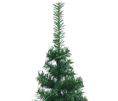 Árbol de Navidad artificial de esquina verde 240 cm PVC