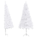 Árbol de Navidad artificial de esquina blanco 120 cm PVC