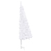 Árbol de Navidad artificial de esquina blanco 120 cm PVC