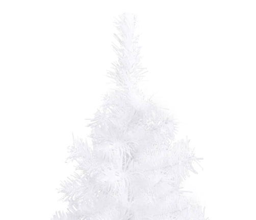 Árbol de Navidad artificial de esquina blanco 120 cm PVC