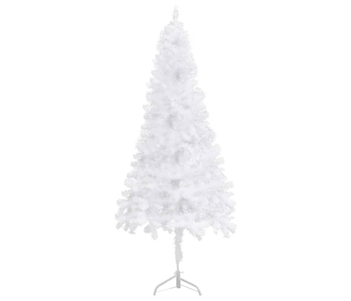 Árbol de Navidad artificial de esquina blanco 150 cm PVC