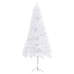 Árbol de Navidad artificial de esquina blanco 150 cm PVC