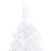 Árbol de Navidad artificial de esquina blanco 150 cm PVC