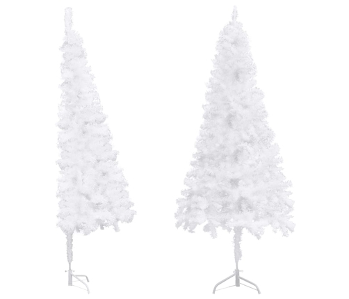 Árbol de Navidad artificial de esquina blanco 180 cm PVC