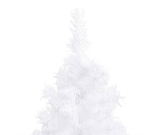 Árbol de Navidad artificial de esquina blanco 180 cm PVC