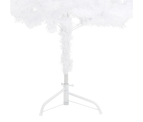 Árbol de Navidad artificial de esquina blanco 180 cm PVC