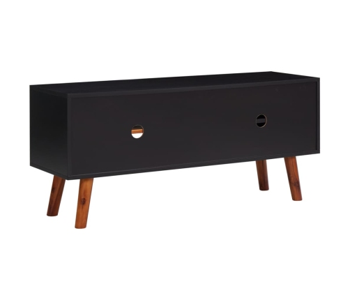 vidaXL Mueble para TV de madera maciza de acacia y MDF 110x35x50 cm