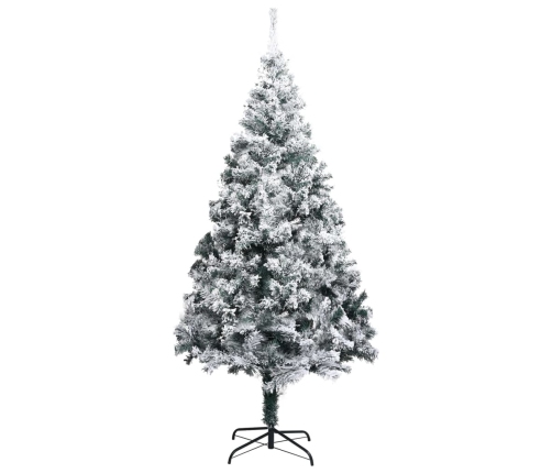 Árbol de Navidad artificial con nieve PVC verde 300 cm