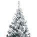 Árbol de Navidad artificial con nieve PVC verde 300 cm