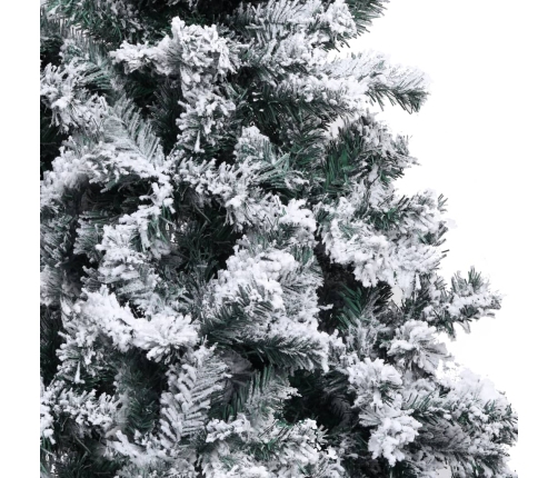 Árbol de Navidad artificial con nieve PVC verde 300 cm