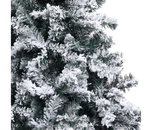 Árbol de Navidad artificial PVC verde nieve flocado 400 cm