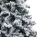 Árbol de Navidad artificial PVC verde nieve flocado 400 cm