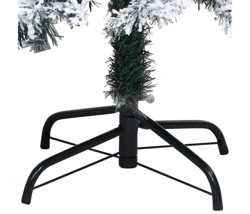 Árbol de Navidad artificial PVC verde nieve flocado 400 cm